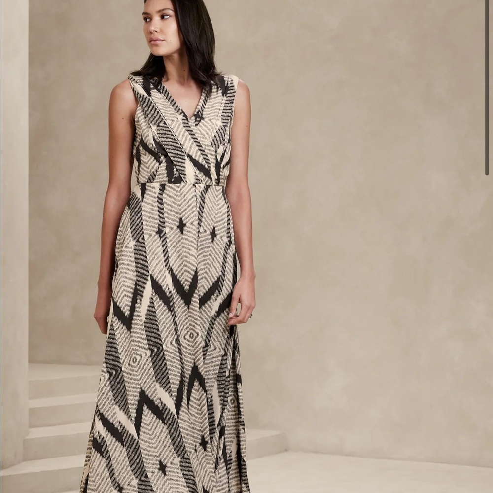 NWT Banana Republic Factory Pintuck Bodice Maxi Dress Sz 12